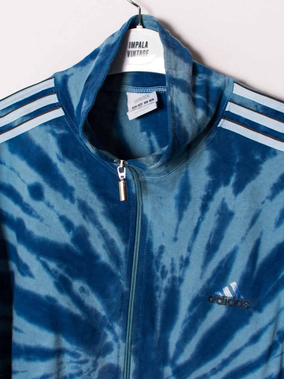 Adidas Tie Dye Zipper Sweatshirt