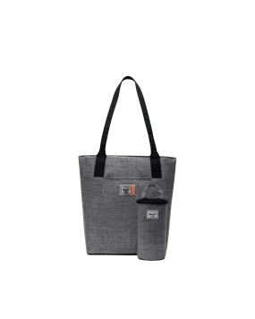 Alexander Zip Tote Small Raven Crosshatch | Insulated