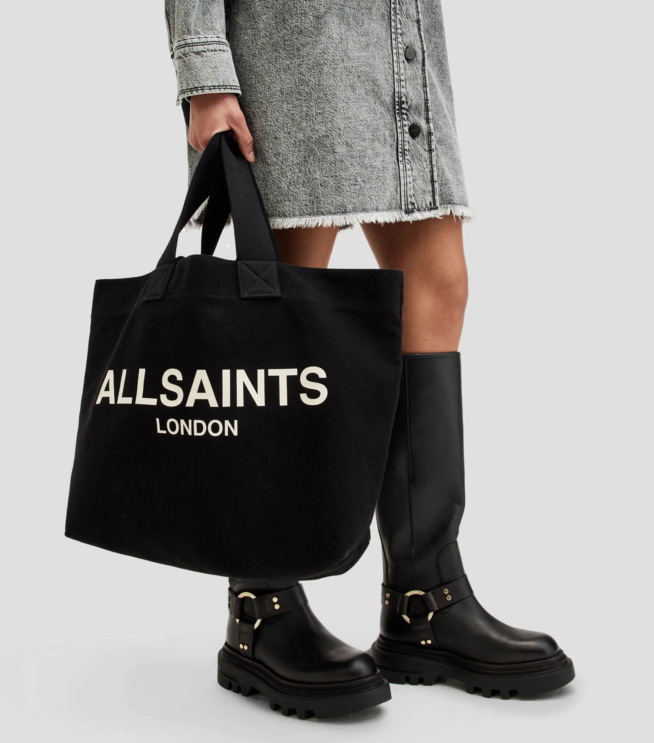 AllSaints Bolso Tote liso Mujer