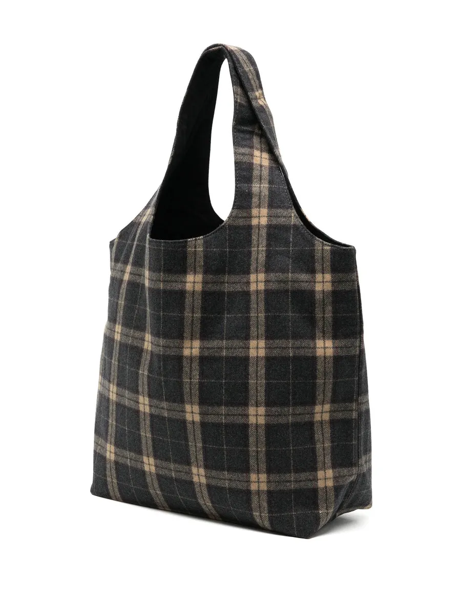 A.P.C. CHECKED TOTE NINON