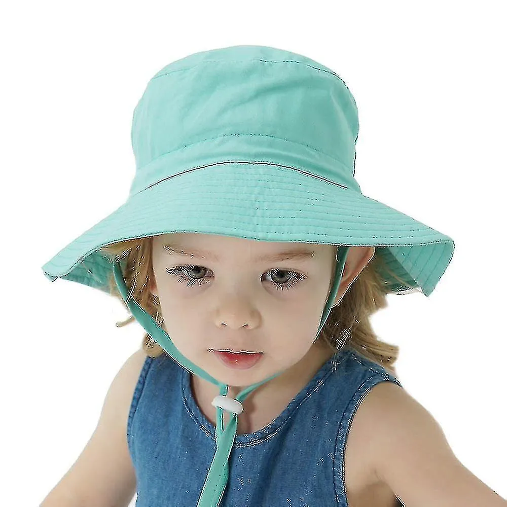 Baby Sun Hat Summer Beach Upf 50+ Sun Protection Baby Boy Hats Toddler Sun Hats Cap For Baby Girl Kid Bucket Hat1pcs-dark Blue