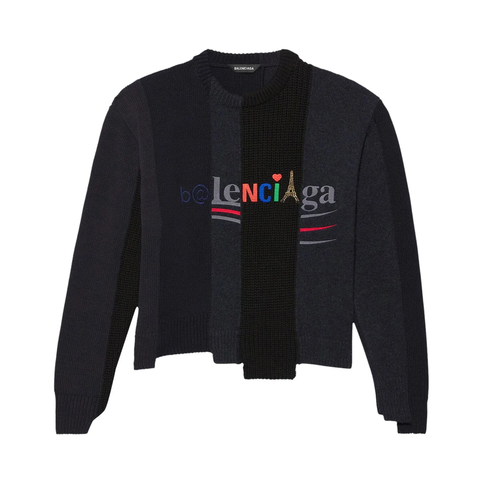 Balenciaga Mixed Crewneck Sweater