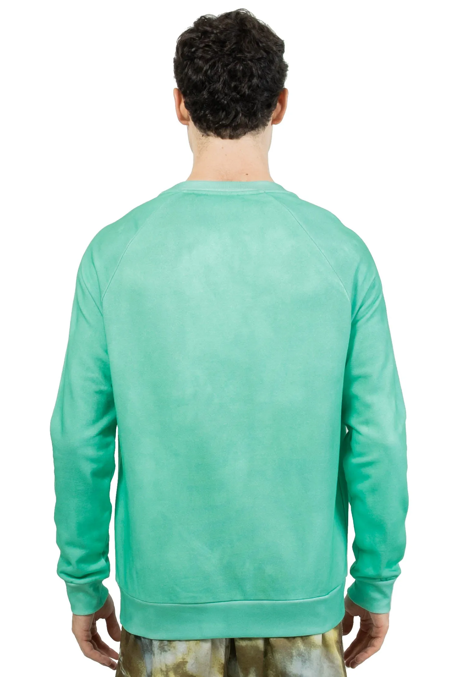 Balmain Logo Printed Crewneck Sweatshirt Green/Emerald Green