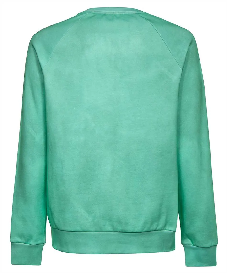 Balmain Logo Printed Crewneck Sweatshirt Green/Emerald Green