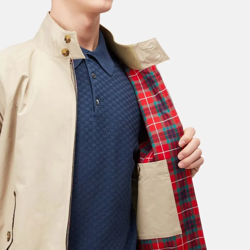 BARACUTA HARRINGTON JACKET NATURAL