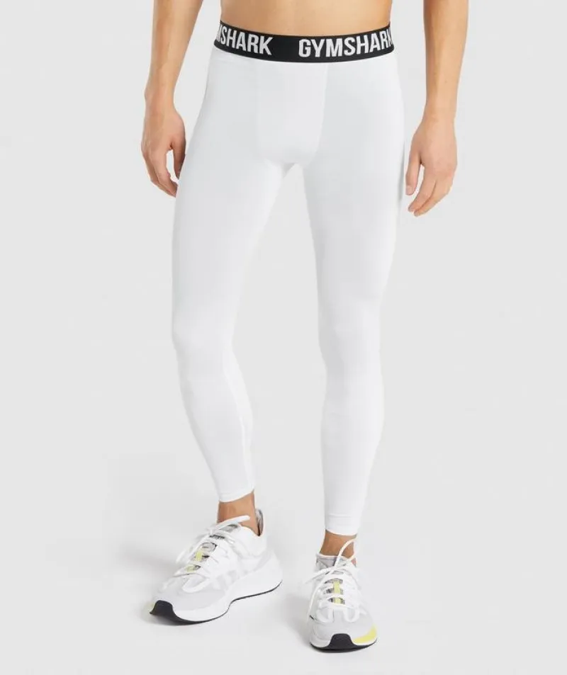 Baselayer Gymshark Element Baselayer Leggings Blancos | 836097-MFG