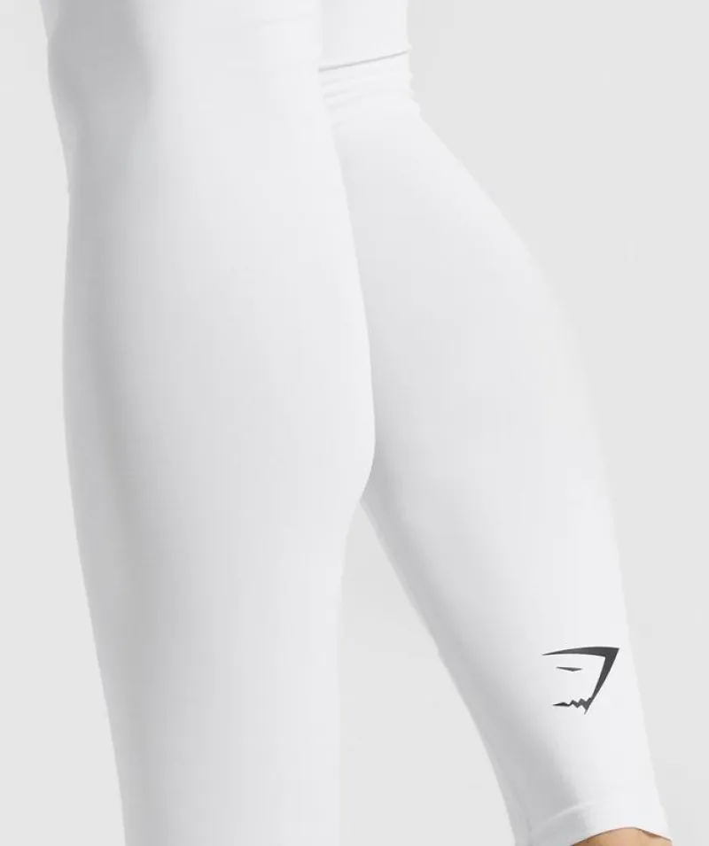 Baselayer Gymshark Element Baselayer Leggings Blancos | 836097-MFG