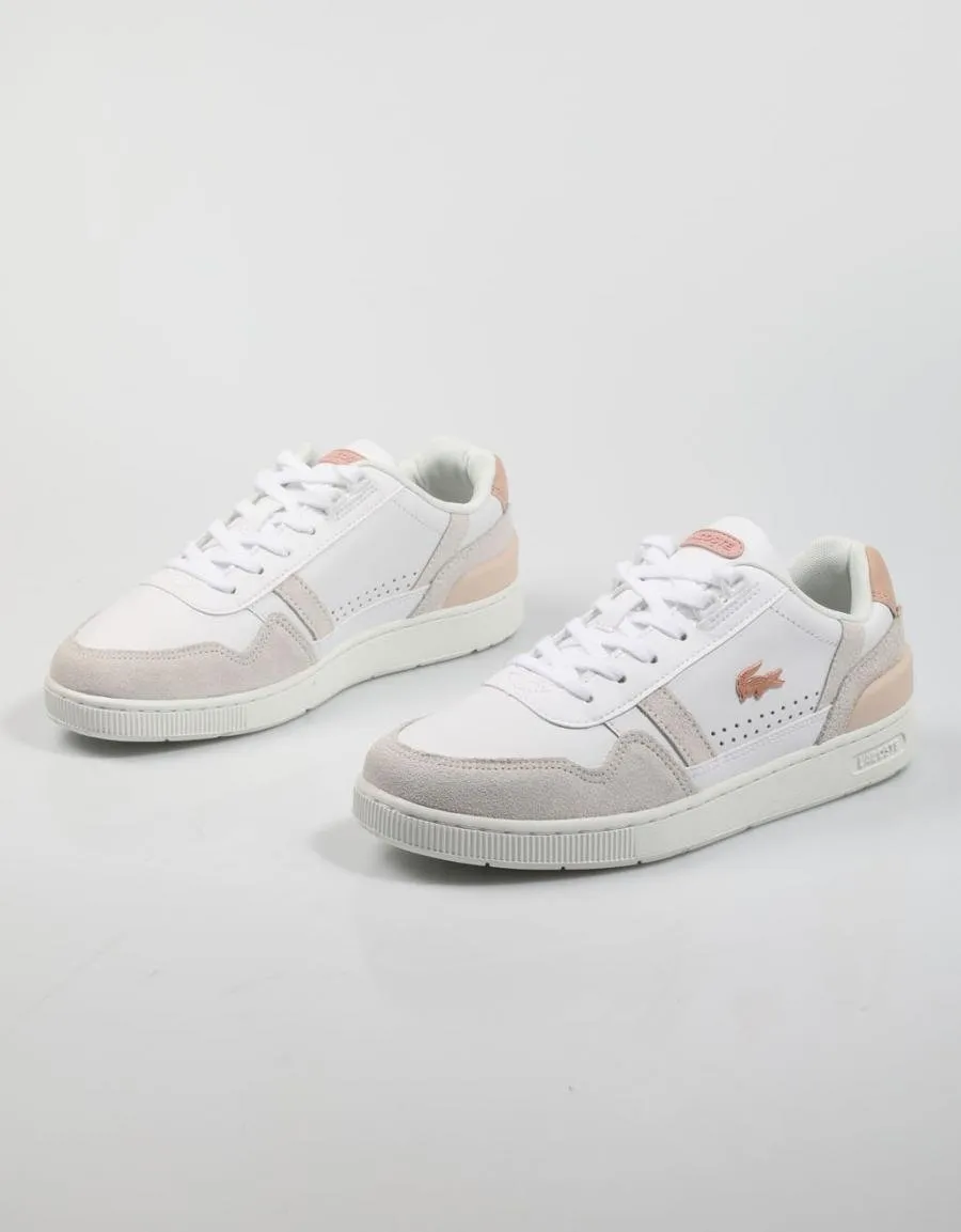  baskets LACOSTE T en Blanc 80695