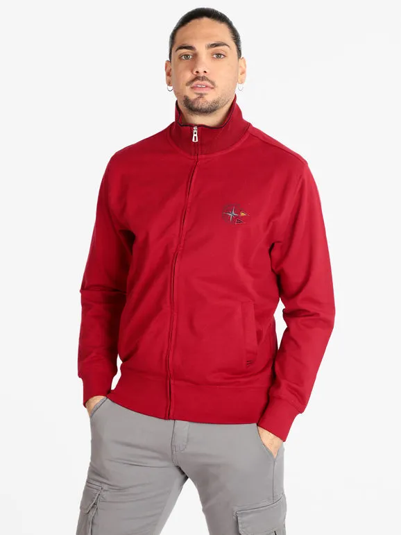 Be Board Sudadera ligera de algodón de hombre con cremallera