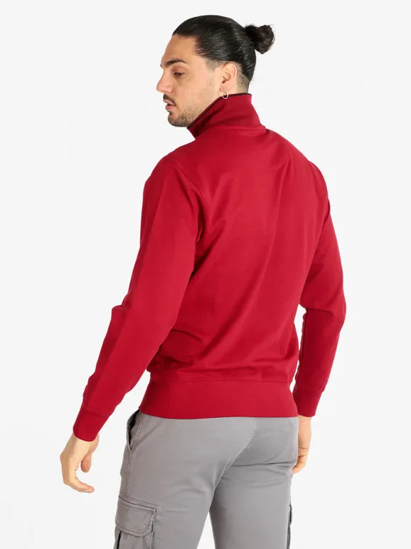 Be Board Sudadera ligera de algodón de hombre con cremallera