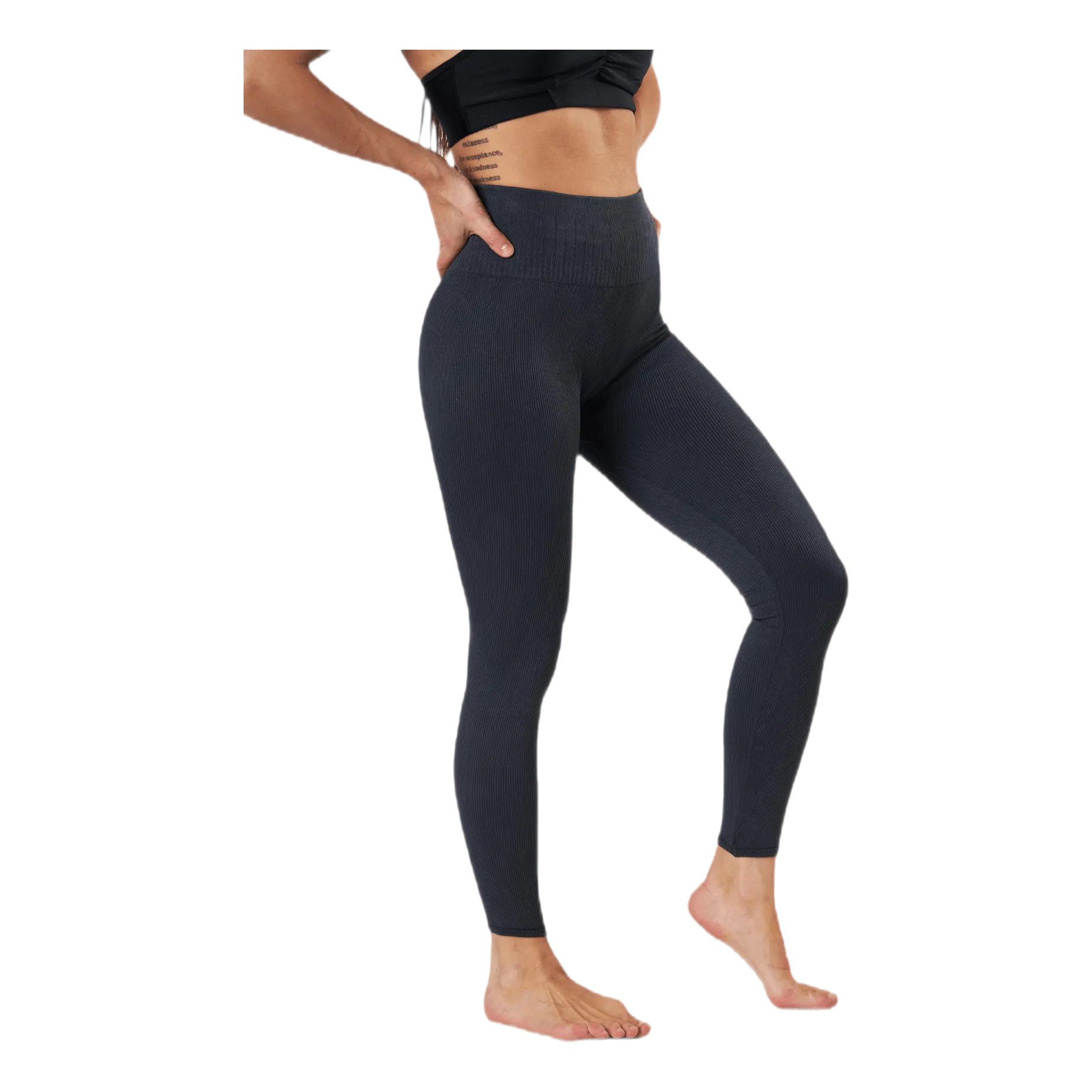 Blacc Stonewash Seamless Leggings Black/Grey