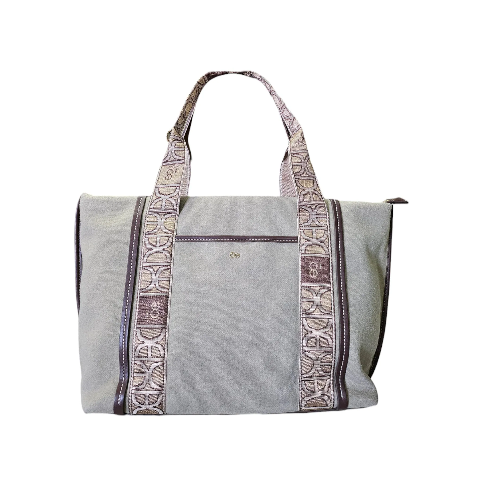 Bolsa Tote Cloe Tela Cintas Decorativas