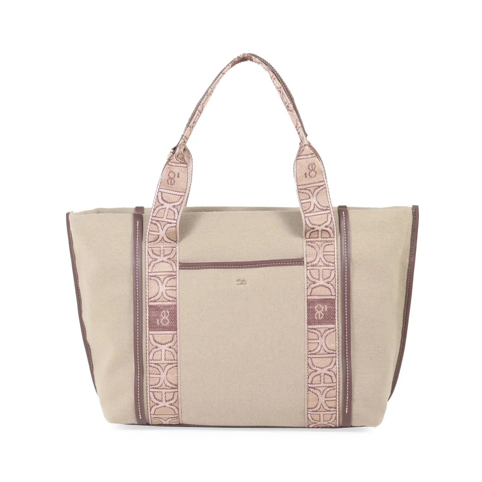 Bolsa Tote Cloe Tela Cintas Decorativas