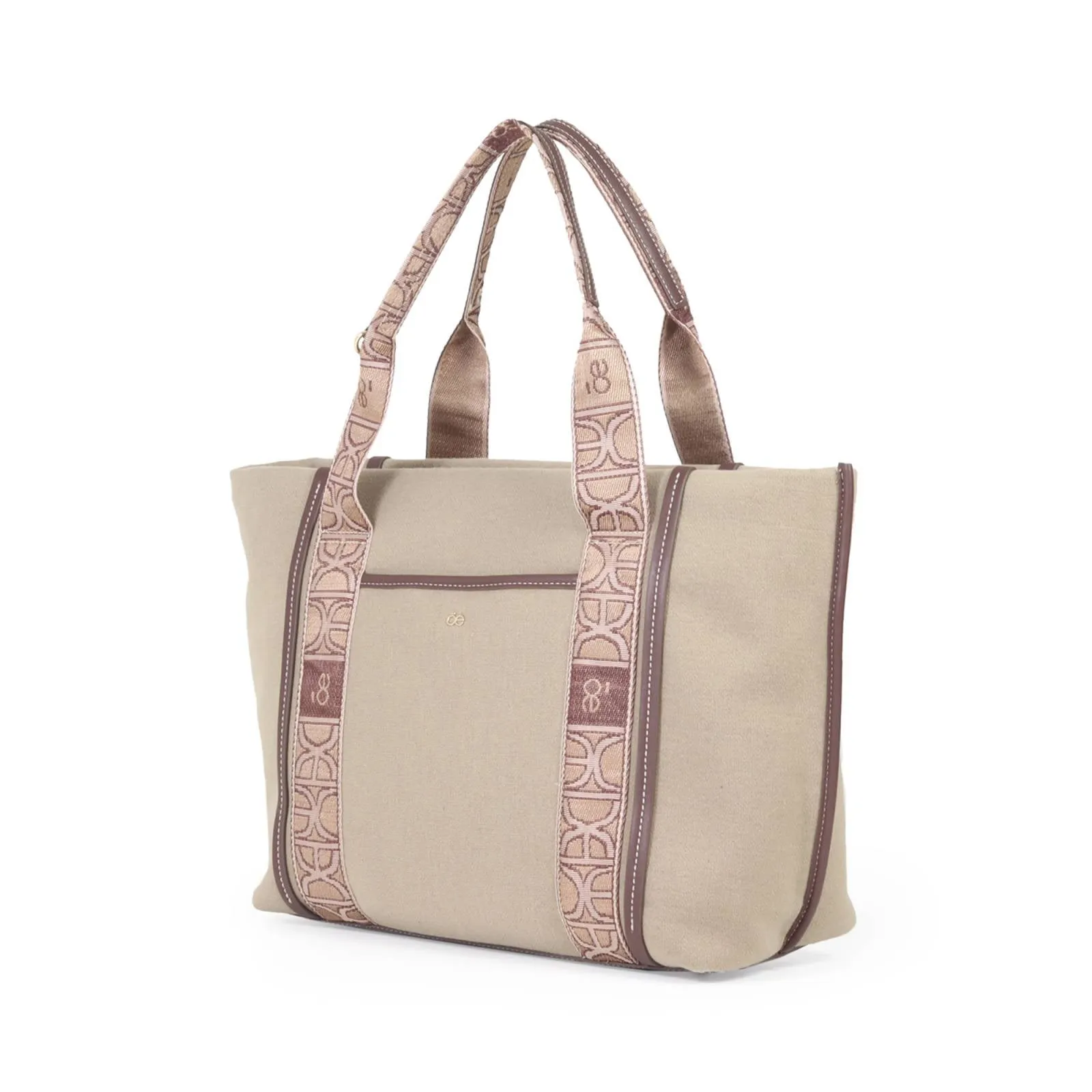 Bolsa Tote Cloe Tela Cintas Decorativas