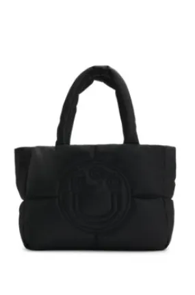 Bolso tote acolchado con logo de Happy HUGO