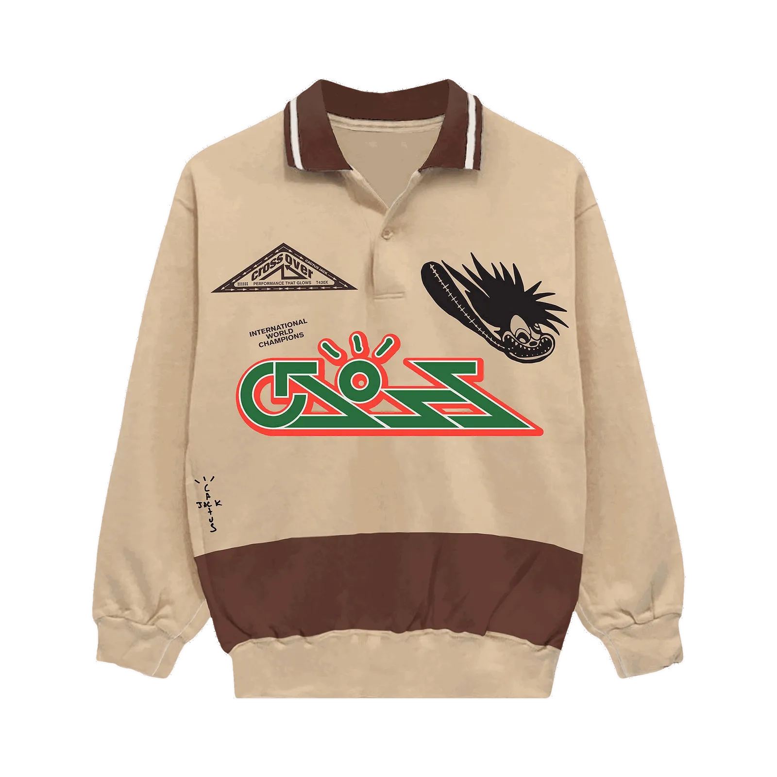 Cactus Jack by Travis Scott Cross Rugby Sweater