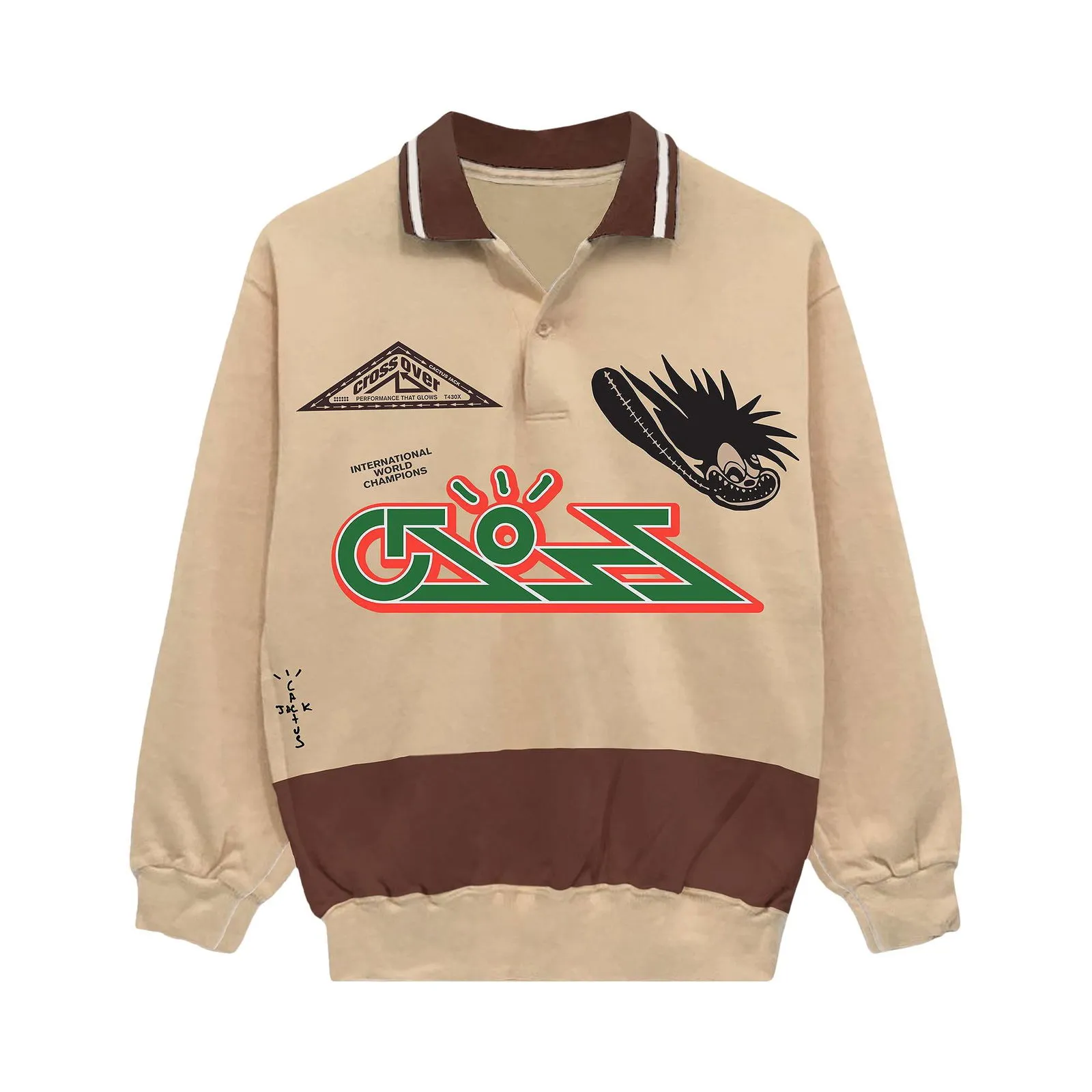 Cactus Jack by Travis Scott Cross Rugby Sweater