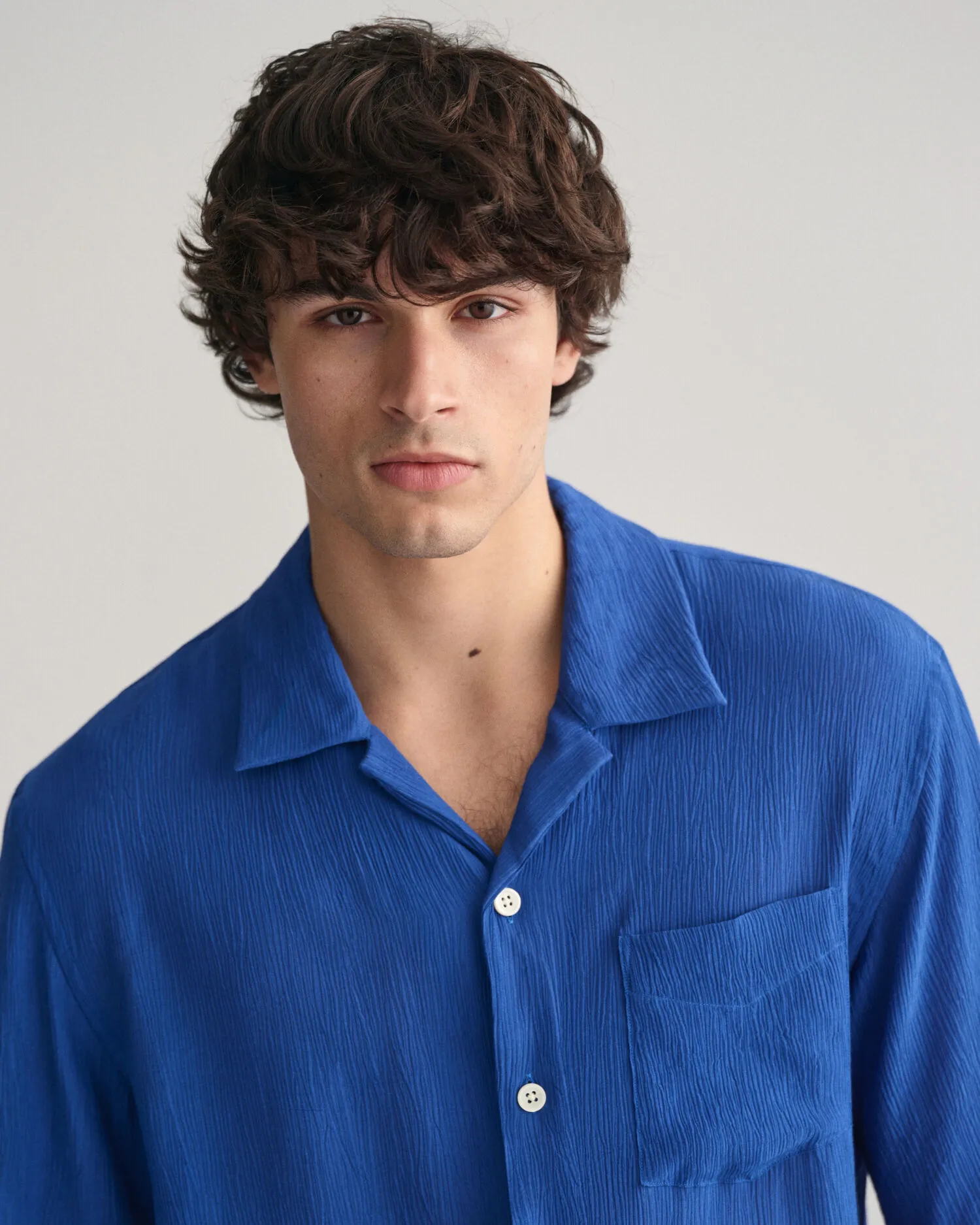 Camisa Relaxed Fit con textura