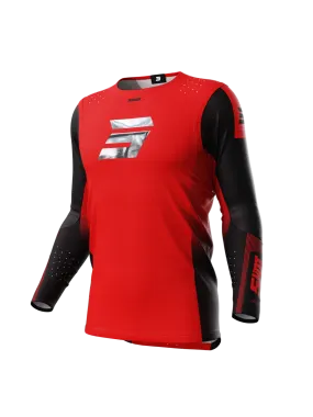 Camiseta de Cross Shot Aerolite Honor Rojo-Cromado