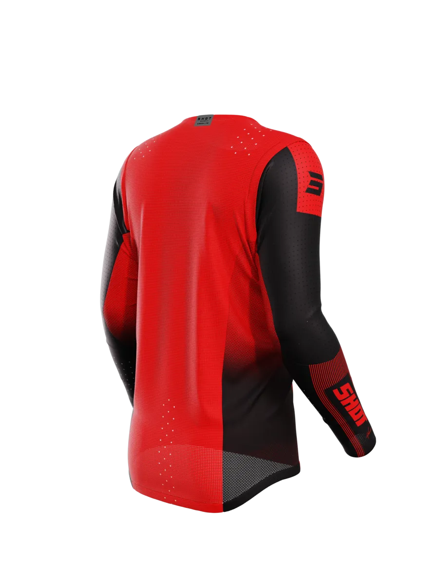 Camiseta de Cross Shot Aerolite Honor Rojo-Cromado