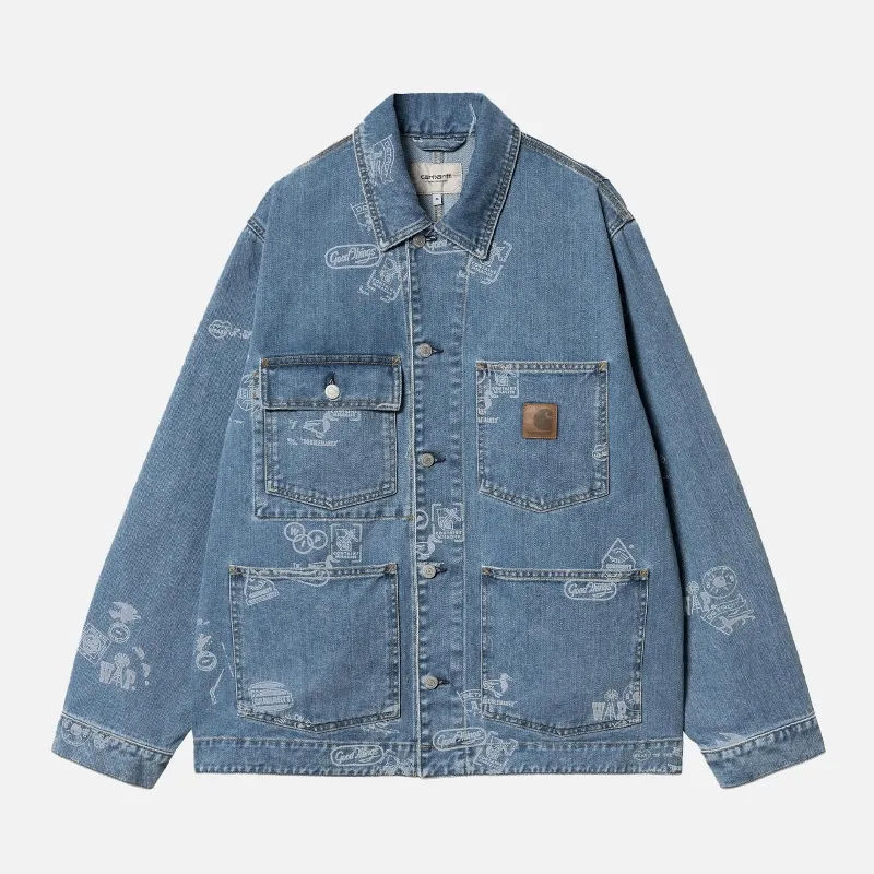 Carhartt WIP Stamp Jacket Maitland Stamp Denim I033743.2LN.35