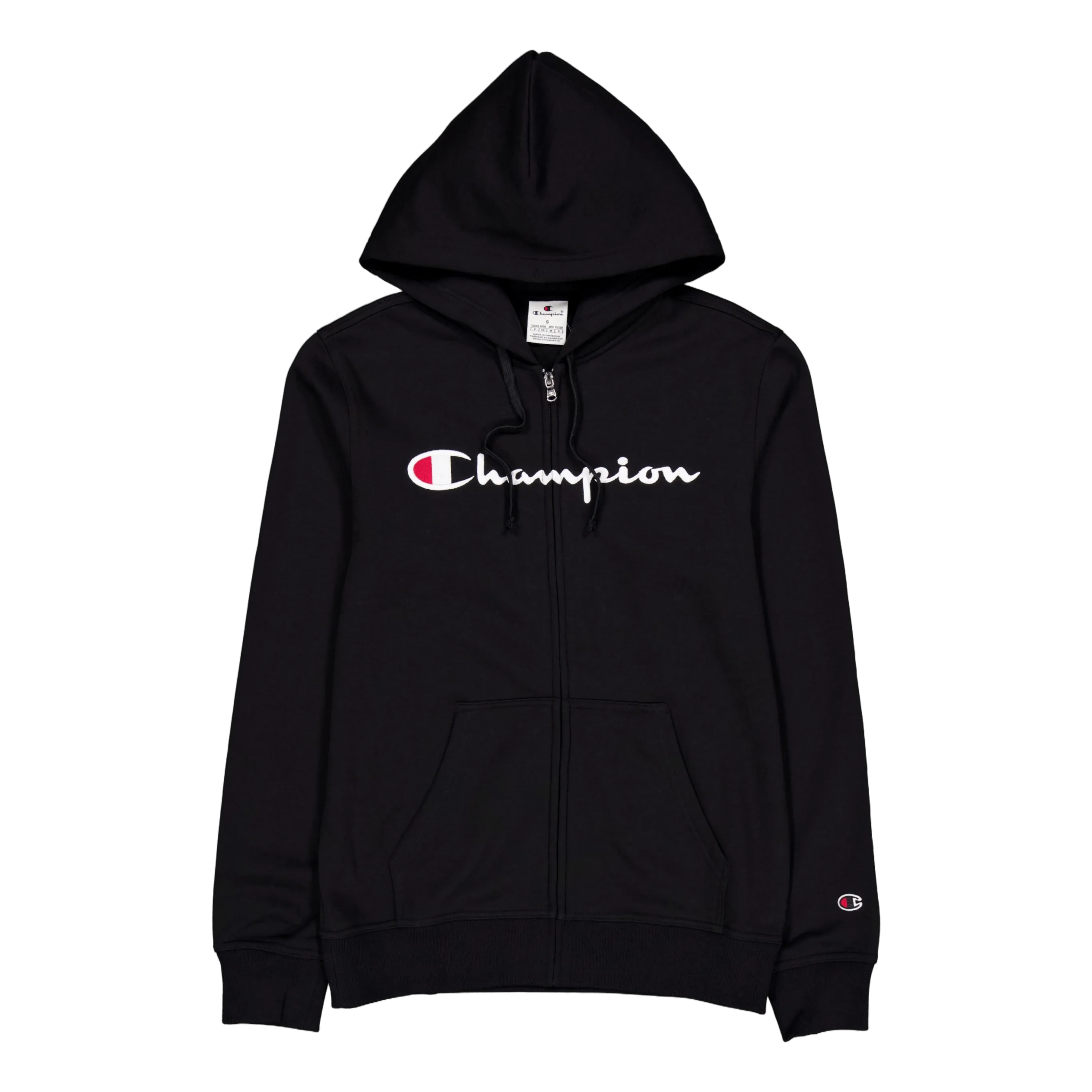 Champion Hooded Full Zip Sweatshirt Black Beauty