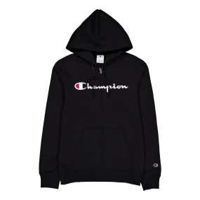 Champion Hooded Full Zip Sweatshirt Black Beauty