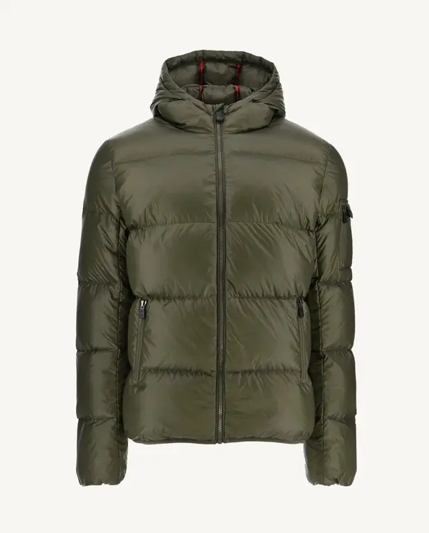 Chaqueta capucha Jott de plumas pato Hombre GRAN FRÍO Java FW22MJAC33 – 255 Army Justoverthetop verde