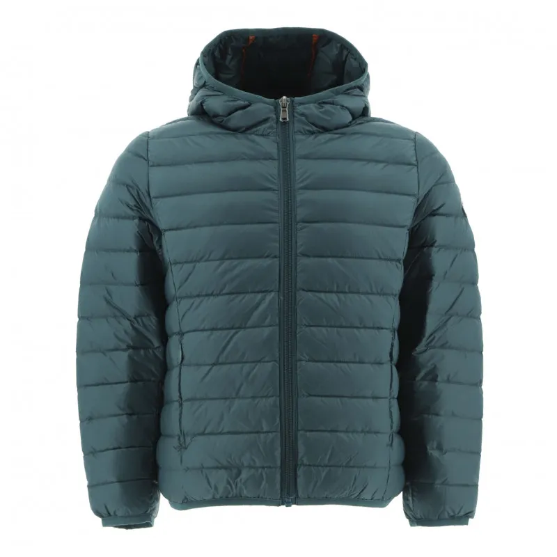 Chaqueta capucha Jott de plumas pato Niño 231 vert sapin HUGO BASIC Justoverthetop Color verde