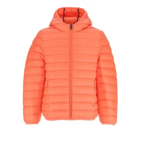 Chaqueta capucha Jott de plumas pato Niño HUGO BASIC 6900/ 715- ORANGE FLUOR  Justoverthetop Color naranja fosforito