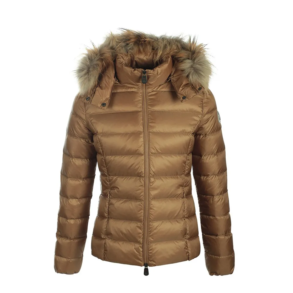 Chaqueta capucha pelo Jott de plumas Niña 3901/821 Camel OPALE GRAN FRÍO Justoverthetop Color camel