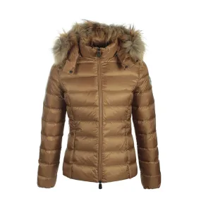 Chaqueta capucha pelo Jott de plumas Niña 3901/821 Camel OPALE GRAN FRÍO Justoverthetop Color camel