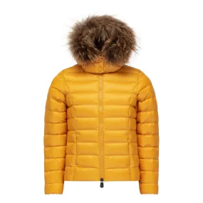 Chaqueta capucha pelo Jott de plumas pato Niño GOLD GARCON GRAND FROID 3901/621 Moutarde Justoverthetop Color Mostaza