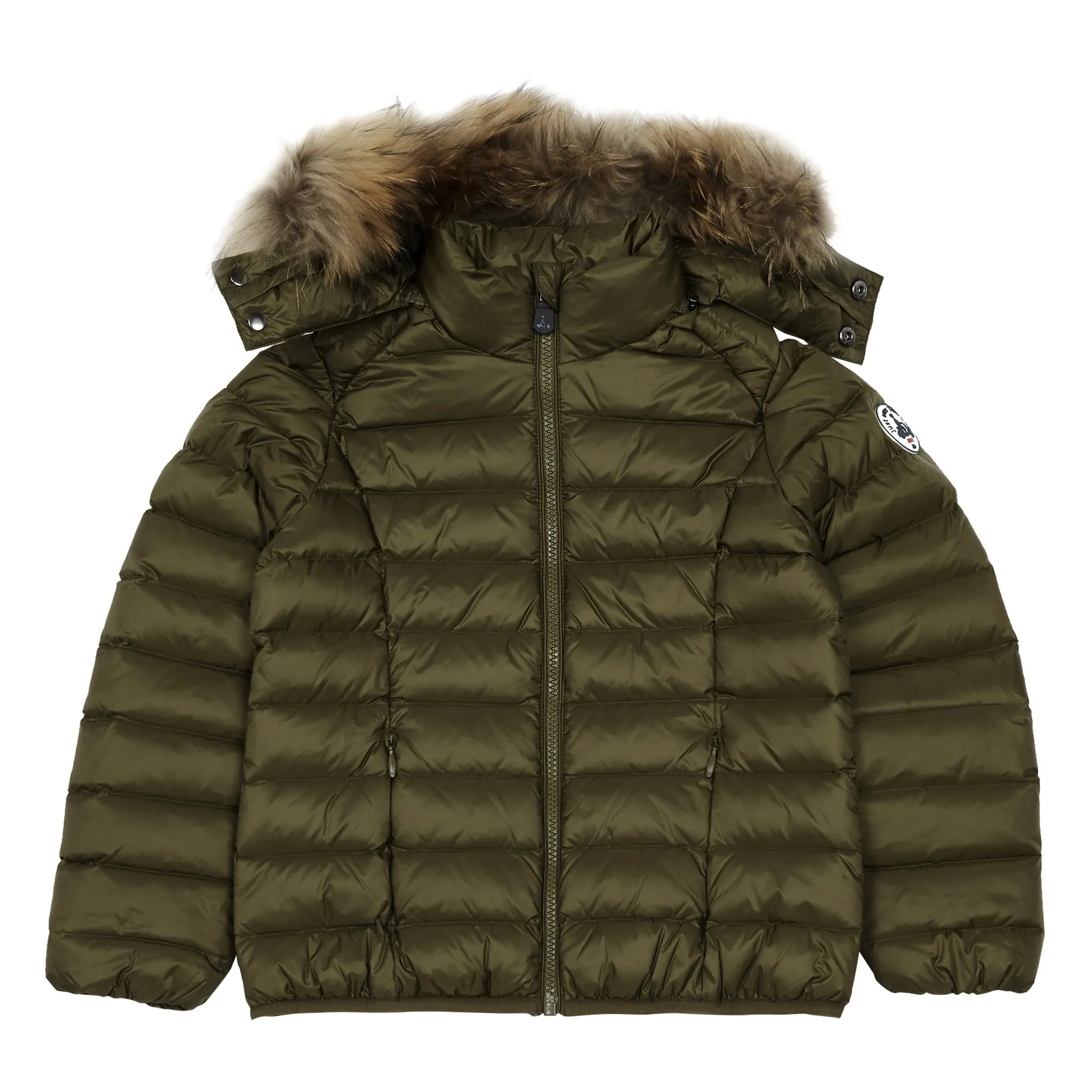 Chaqueta capucha pelo Jott de plumas pato Niño GOLD GARCON GRAND FROID Kaki Justoverthetop Color verde caqui