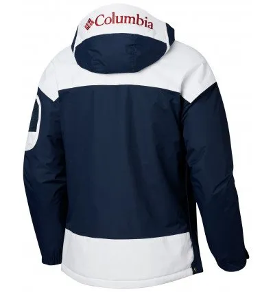 Chaqueta COLUMBIA con capucha y aislamiento para hombre invierno cálida Challenger™ Pullover Collegiate Navy White Ref. 16984314