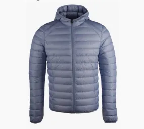 Chaqueta con capucha Jott de plumas pato Hombre Bleu celeste NICO 164 BASIC Justoverthetop  azul cielo