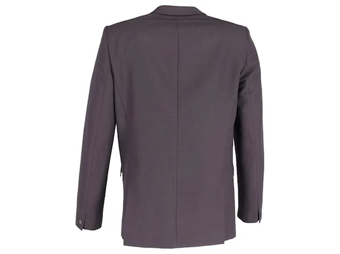 Chaqueta de esmoquin con parte delantera abierta en lana negra de Acne Studio Negro 