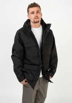 Chaqueta invierno Hombre VOLCOM con capucha Renton Winter 5K Ref. A1732014 negra lisa