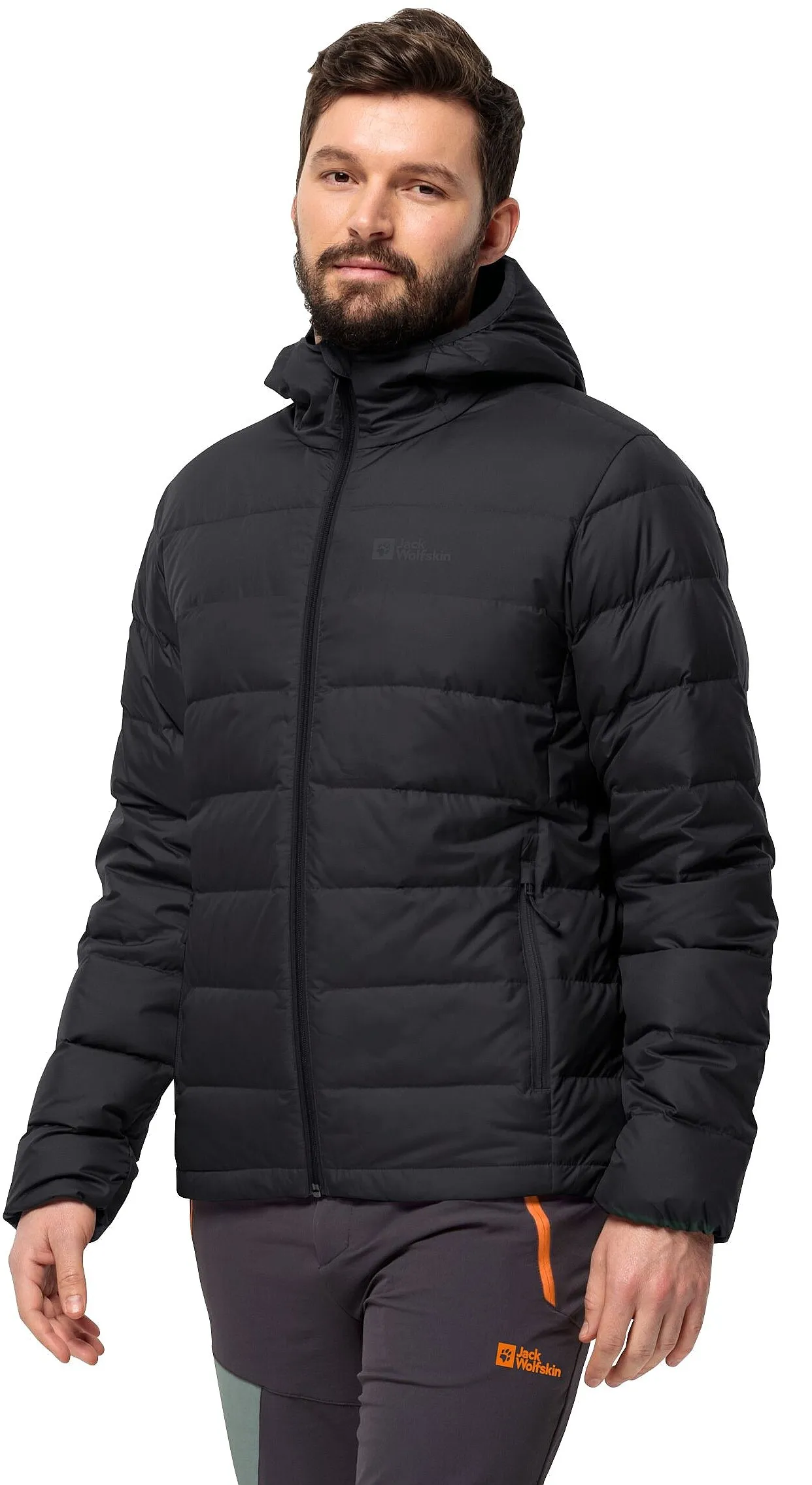 chaqueta Jack Wolfskin Ather Down Hoody - Black - men´s