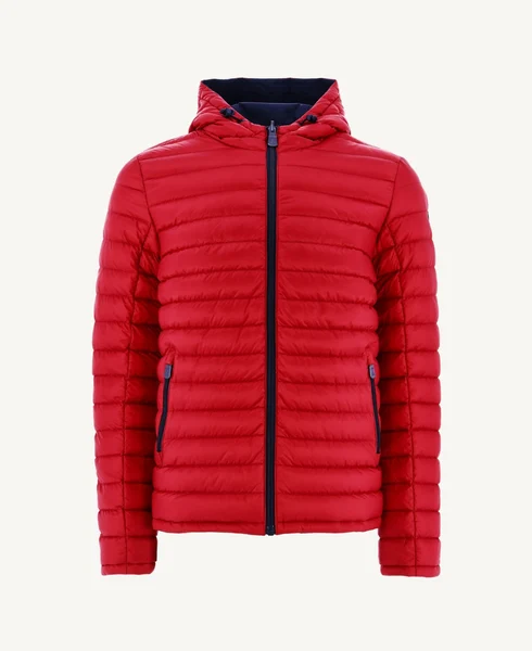 Chaqueta Jott BERGEN de plumas Hombre reversible con capucha FW22MJAC11 BERGEN 189-MARINE/ ROUGE