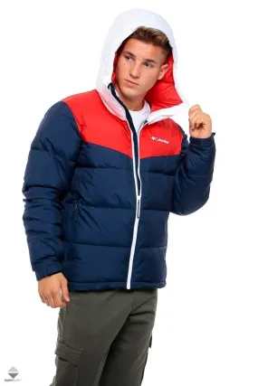 Chaqueta Nieve COLUMBIA con capucha  hombre cálida invierno Iceline Ridge Ref. 1864272464 Marino roja y blanca