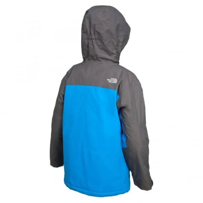 Chaqueta nieve THE NORTH FACE niño con capucha Magmatic Insulated Jacket Athens Blue SNOW ref. T0AUVKRQ9 bicolor gris y azul