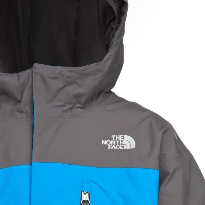 Chaqueta nieve THE NORTH FACE niño con capucha Magmatic Insulated Jacket Athens Blue SNOW ref. T0AUVKRQ9 bicolor gris y azul