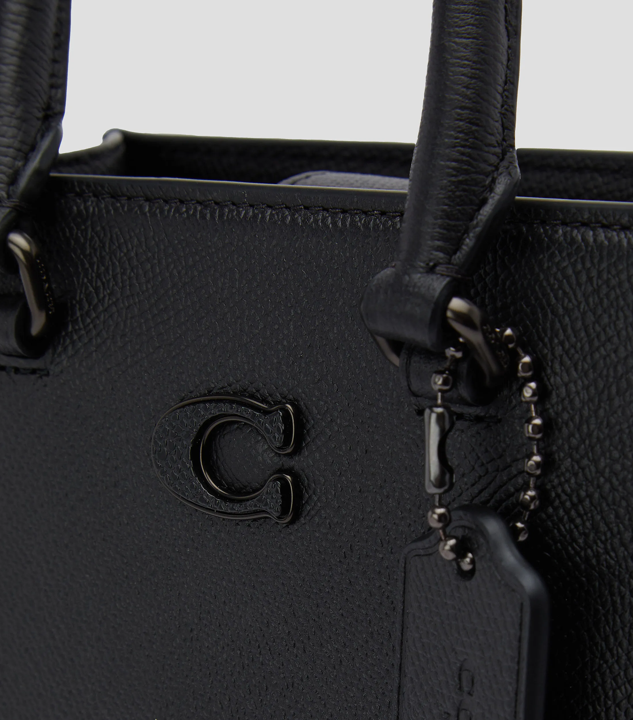 Coach Bolso Tote Negro en Piel Hombre