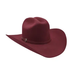 Cowboy Felt Hat 50X Sinaloa Style Burgundy JOE