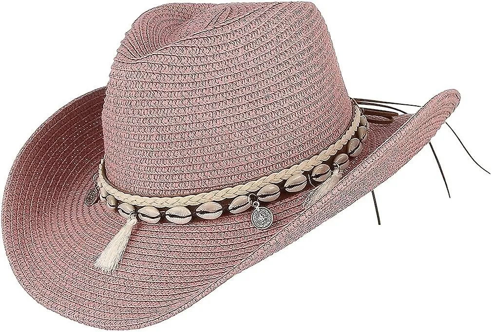 Cowboy hat Straw hat Women's sun hat Beach hat Western hat Panama hat