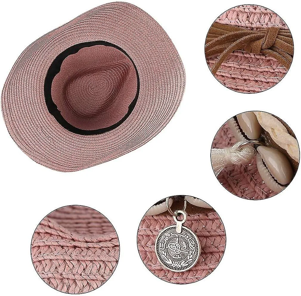 Cowboy hat Straw hat Women's sun hat Beach hat Western hat Panama hat