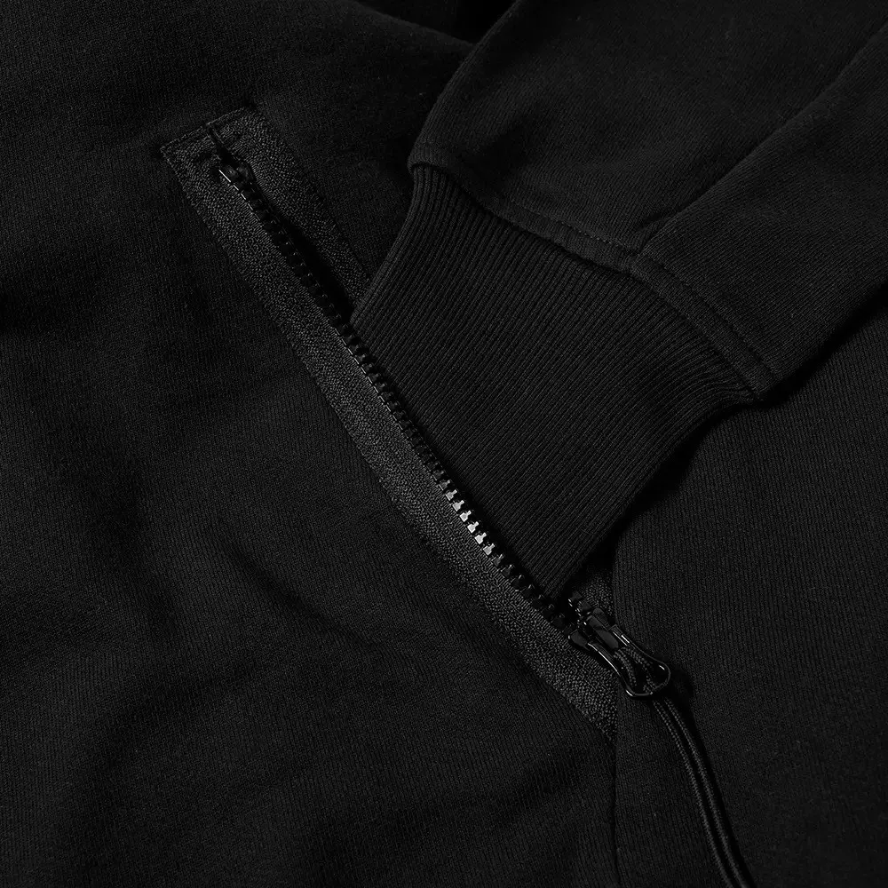 C.P. COMPANY ZIP THROUGH GOGGLE HOODY BLACK