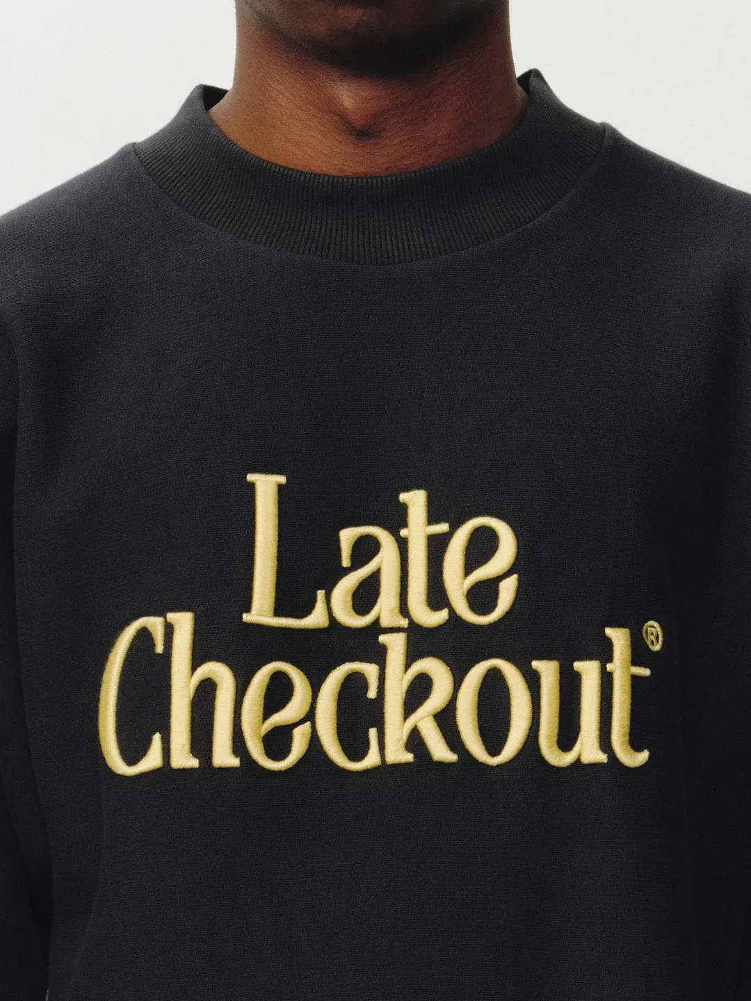 Crewneck Sweatshirt Black Yellow