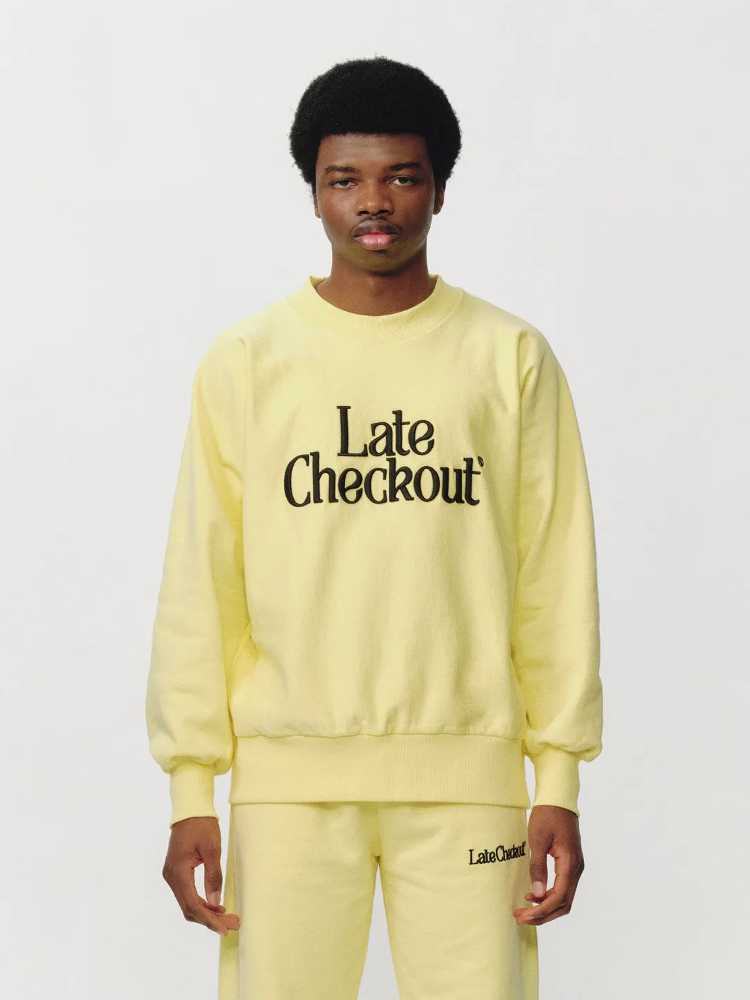 Crewneck Sweatshirt Yellow Black